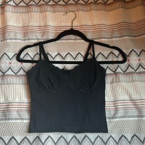 Hollister Black Cropped Tank Top